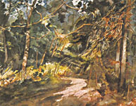 Painting of the Morgan Arboretum