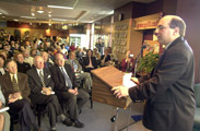 History professor Gil Troy at his recent book launch,