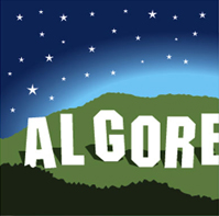 Al Gore's name in lights