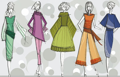 Fashion design drawings