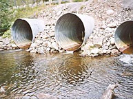 Photograph of culverts
