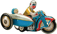 A toy motorcycle