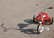 An unused tricycle
